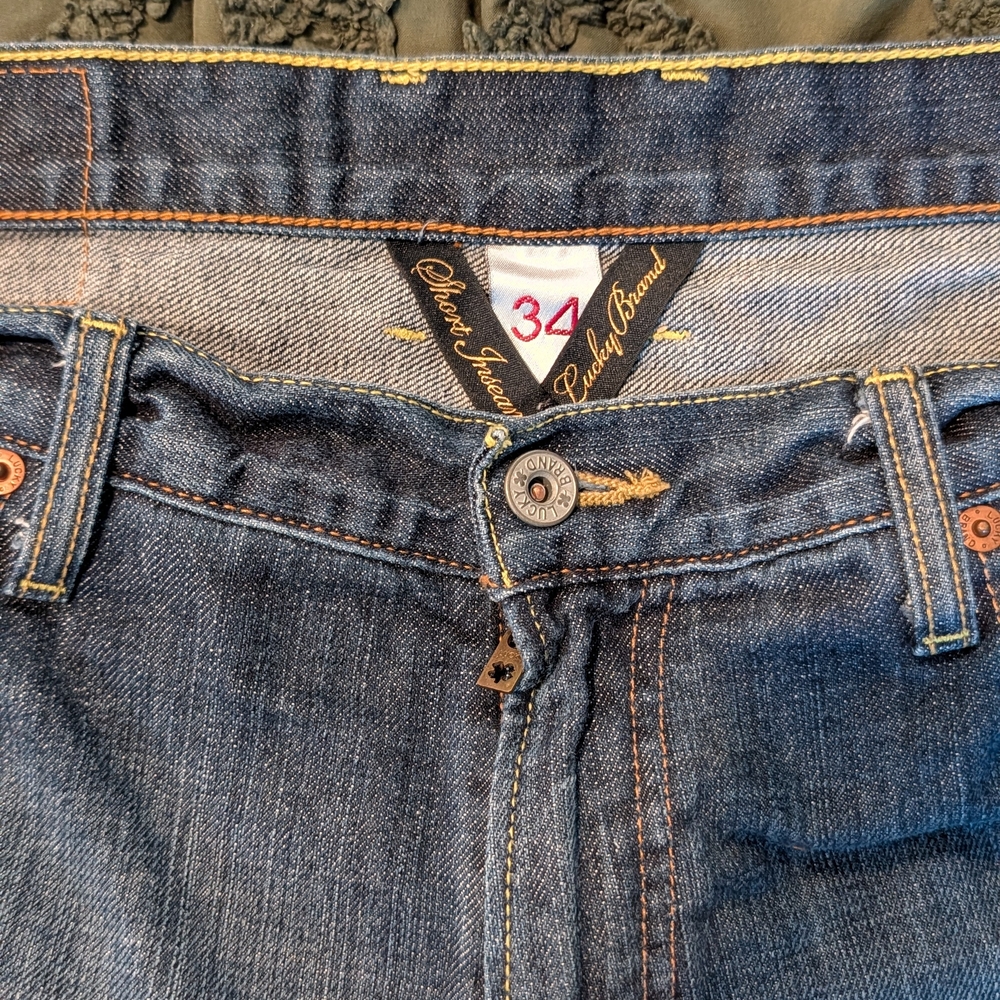 Lucky Brand Men's Dark Blue Straight Jeans - Picture 2 of 3